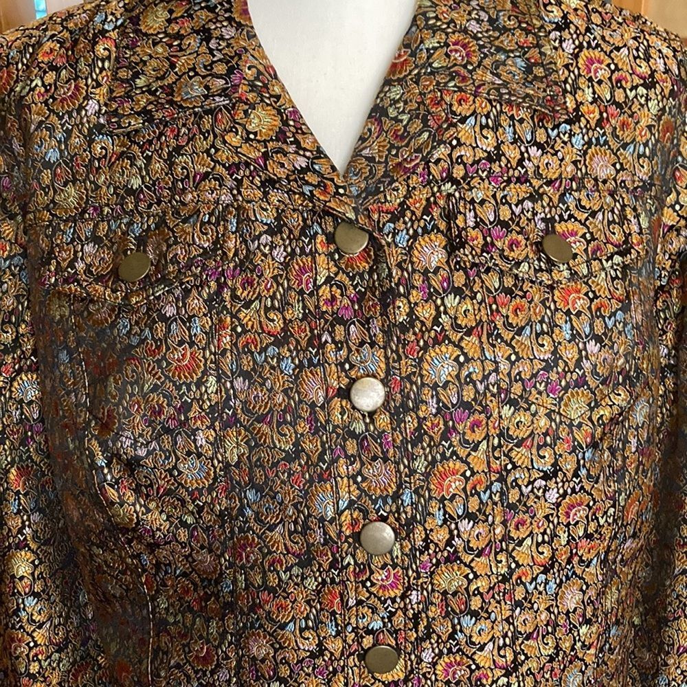 Coldwater Creek Jacket Brocade Jacket - image 4